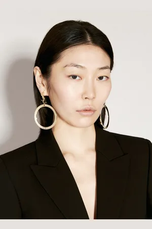 Saint Laurent Boucles D’oreilles Créoles Avec Pendentif Cassandre - Femme Bijoux One Size