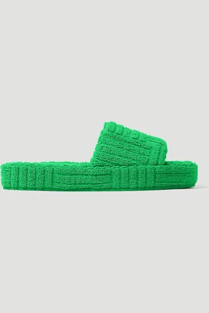 Bottega Veneta Resort Sponge Slides - Femme Claquettes Green Eu - 38