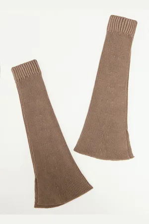 OUR LEGACY Knitted Gaiter - Femme Chaussettes Beige One Size