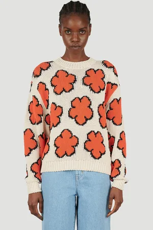 Kenzo Boke Flower Sweater - Femme Pulls Orange L