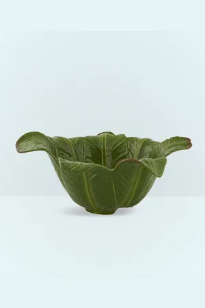 Bordallo Pinheiro Banana Madeira Salad Bowl - Kitchen Green One Size