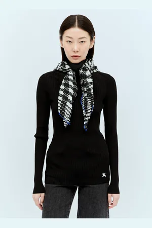 Burberry Scarf Rib Knit Sweater - Femme Pulls S