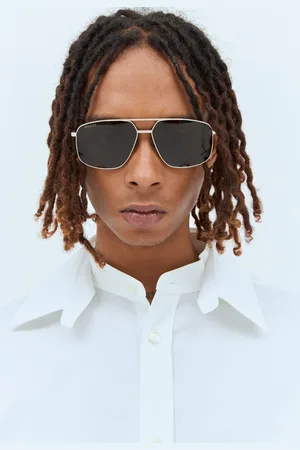 Gucci Navigator Frame Sunglasses - Lunettes De Soleil One Size