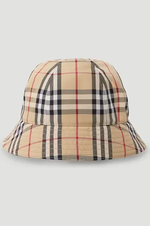 Burberry Signature Check Bucket Hat - Chapeaux Beige S