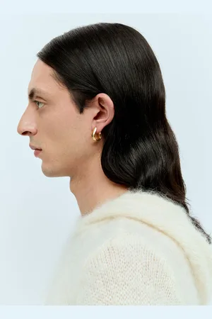 TOM WOOD Medium Oyster Hoop Earrings - Bijoux One Size
