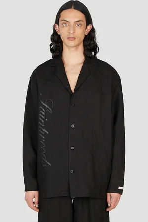 SAINTWOODS Logo Print Pyjama Chemise- Homme Chemises S