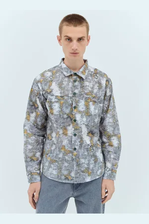 Brain Dead Distorted Heart Chemise- Homme Chemises Grey S