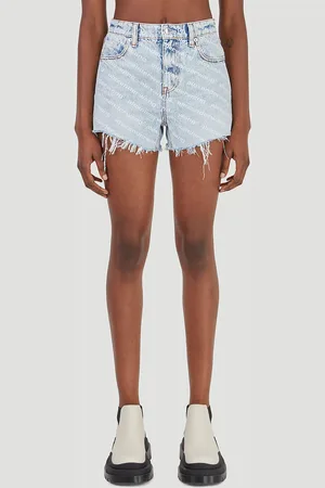 Alexander Wang Logo Denim Shorts - Femme Shorts 25