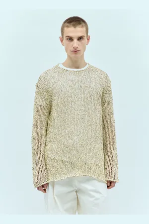 Jil Sander Open Knit Sweater - Homme Pulls Yellow It - 48