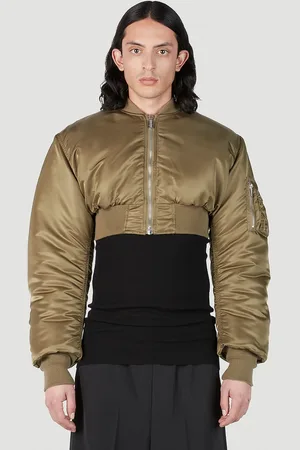 VTMNTS Cropped Bomber Jacket - Blousons Green M
