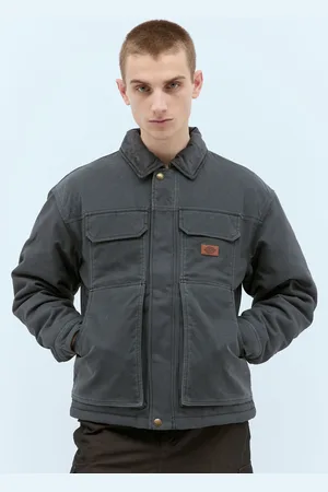 Dickies Lucas Waxed Jacket - Homme Blousons Grey Xl