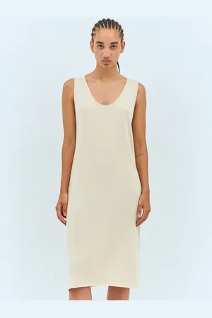 The Row Garfield Midi Dress - Femme Robes Beige M