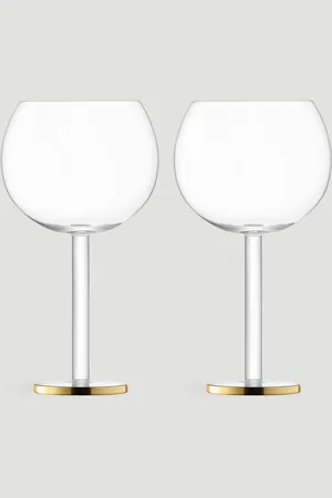 LSA International Set Of Two Luca Balloon Glasses - Glassware One Size