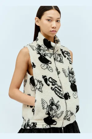 Chopova Lowena Cartoon Fleece Vest - Femme Blousons Cream M