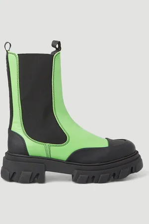 Ganni Mid-calf Chelsea Bottes- Femme Bottines Et Bottes Green Eu - 36