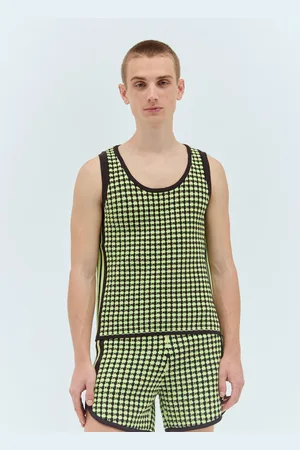 adidas Crochet Knit Vest - Hauts Green Xs
