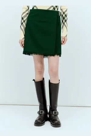 Burberry Wool Kilt - Femme Jupes Green Uk - 04