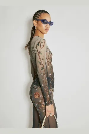 DI PETSA Fig Tree Mesh Top - Femme Hauts M