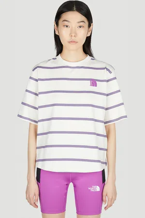 The North Face Striped T-shirt - Femme T-shirts Cream L