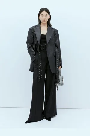 Rokh Double-belt Tailored Pantalon - Femme Pantalons Eu - 34