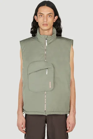 SAINTWOODS Insulated Gilet Jacket - Homme Blousons Khaki S