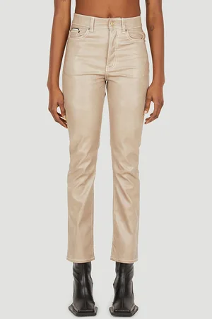 Eytys Solstice Vegan Leather Pantalon - Femme Pantalons Beige 26