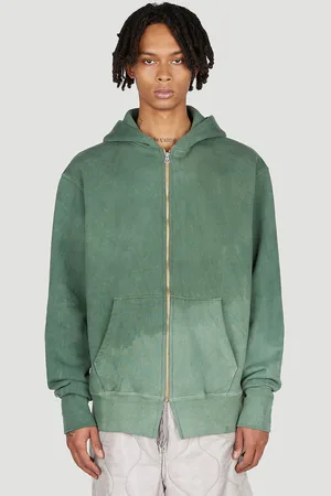 NotSoNormal Splashed Hooded Sweatshirt - Sweatshirts Green S