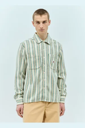 Dickies Hope Stripe Chemise- Homme Chemises Beige M