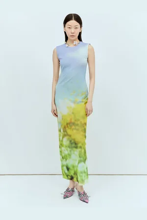 Acne Studios Blurred Print Maxi Dress - Femme Robes Multicolour Xs