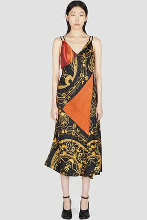Marine Serre Print Satin Dress - Femme Robes Eu - 38