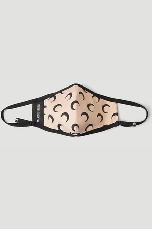 Marine Serre Moon Print Face Mask - Masques Beige M - L