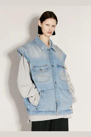 MARTINE ROSE Denim Gilet - Femme Blousons Xs