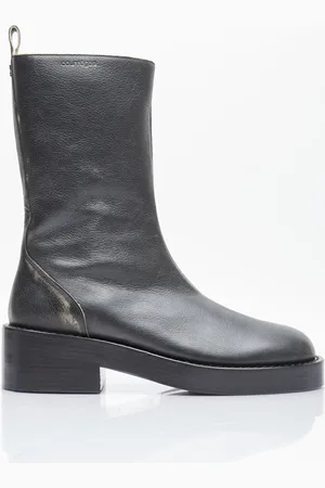 Courrèges Used Leather Zip Ankle Bottes- Femme Bottines Et Bottes Eu - 36