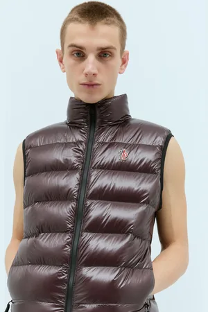 Moncler Down Gilet - Homme Blousons Burgundy S