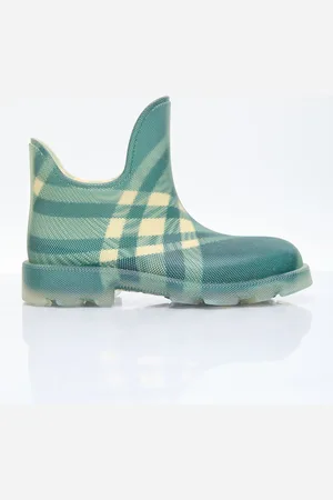 Burberry Check Rubber Mash Low Bottes- Homme Bottines Green Eu - 40