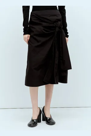 Bottega Veneta Knotted Midi Skirt - Femme Jupes It - 42