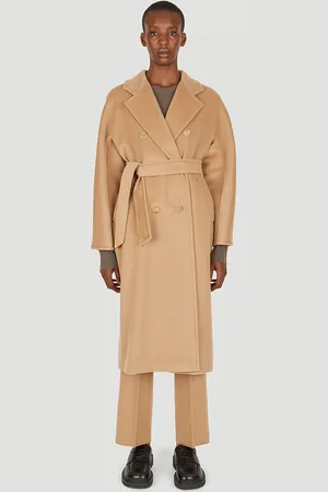 Max Mara Madame 101801 Coat - Femme Manteaux Beige It - 42