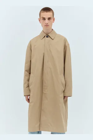 Bottega Veneta Cotton Twill Trench Coat - Homme Manteaux Beige Eu - 48