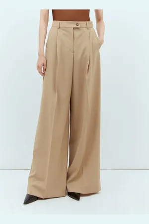 Sportmax Wool Tailored Pantalon - Femme Pantalons Beige It - 40