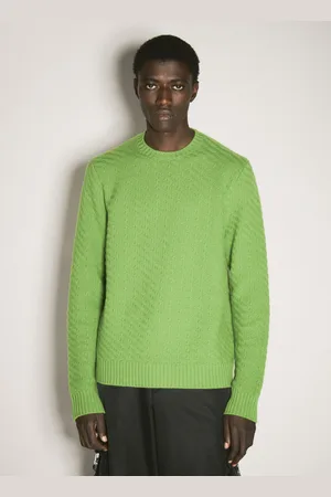 Prada Wool-and-cashmere-blend Sweater - Homme Pulls Green It - 48