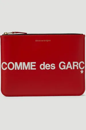 Comme des Garçons Front Logo Print Pouch - Portefeuilles & Porte-cartes One Size