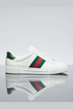 Gucci Ace Web Baskets- Femme BasketsBlanc Eu - 36