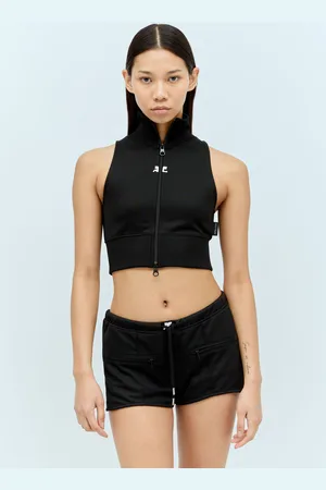 Courrèges Crop Track Vest - Femme Hauts M