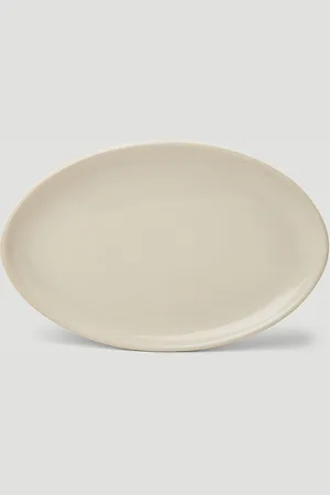 Marloe Marloe Set Of Two Oval Dinner Plates - Ceramics Cream One Size