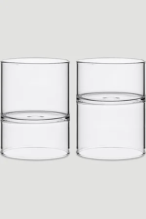 FFERRONE DESIGN Set Of Two Revolution Rocks And Martini Glass - Glassware Transparent One Size