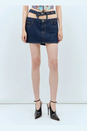 Vivienne Westwood Double-waistband Denim Skirt - Femme Jupes 28
