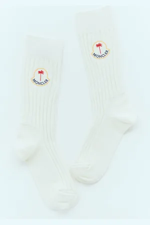 Moncler Logo Patch Socks - Chaussettes L