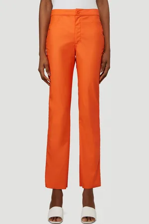 Maisie Wilen Straight Leg Pantalon - Femme Pantalons Orange Xs