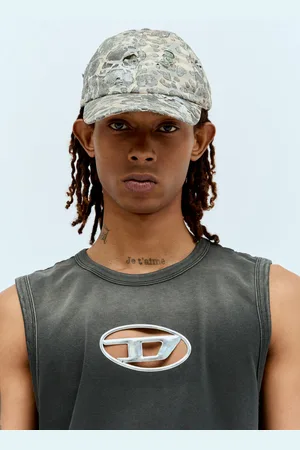 Diesel C-steven Baseball Cap - Homme Chapeaux Grey 1