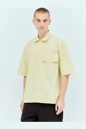 MARGARET HOWELL Short-sleeve Flap-pocket Chemise- Homme Chemises Yellow M